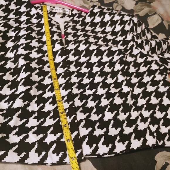 FREE WHEN BUNDLED Versona accessories cropped houndstooth jacket size S - Picture 7 of 13